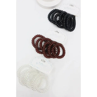 6 Pc. Phone Cord Hair Tie Set