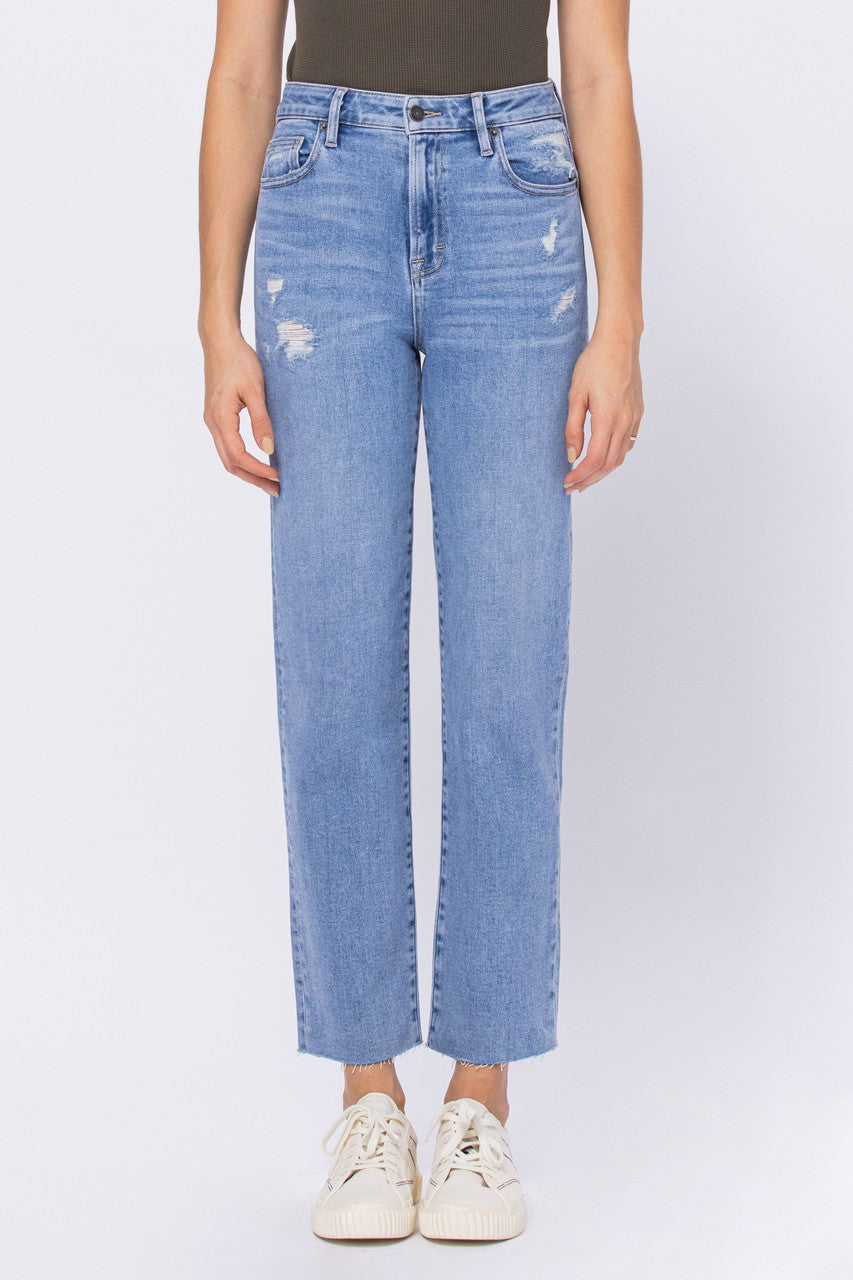 Tracey Light Wash Classic Stretch Straight Jean – Maren + Main Boutique