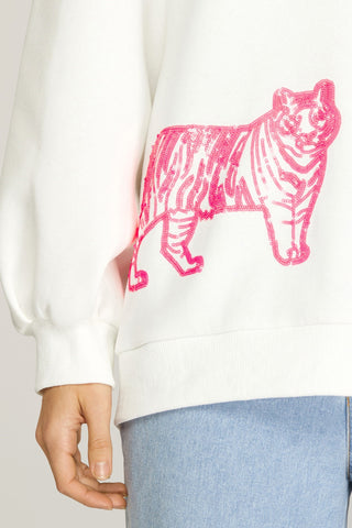 Sequin Tiger Sweatshirt