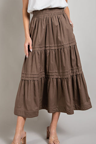 Raise Your Game Tiered Maxi Skirt