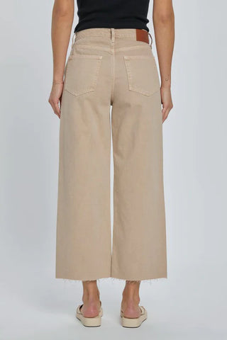 Nori Clean Cropped Wide Leg Jeans