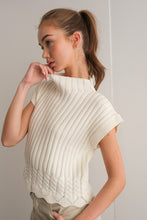 Load image into Gallery viewer, Rory Turtleneck Sweater Cropped Vest
