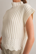 Load image into Gallery viewer, Rory Turtleneck Sweater Cropped Vest
