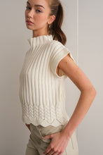 Load image into Gallery viewer, Rory Turtleneck Sweater Cropped Vest
