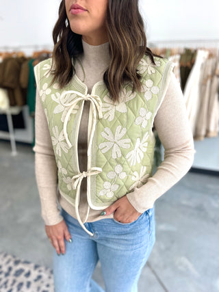 Petal Patch Quilted Vest