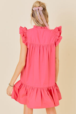 Summer Sizzle Ruffle Detail Dress