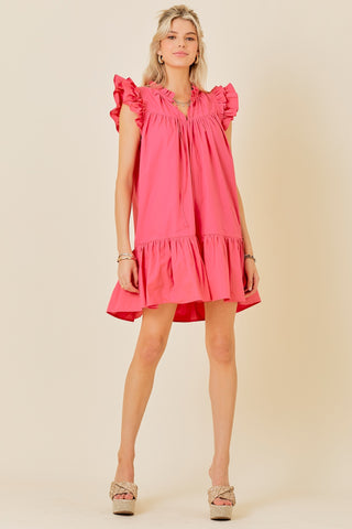 Summer Sizzle Ruffle Detail Dress