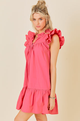 Summer Sizzle Ruffle Detail Dress