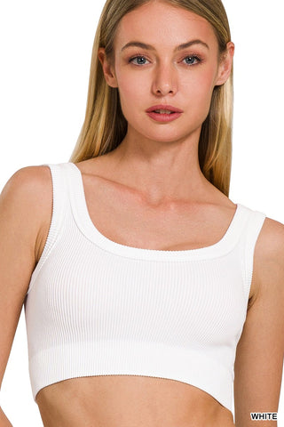 Smooth Moves Seamless Ribbed Crop Top