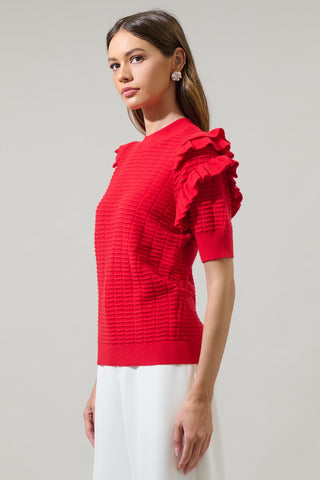 Cherry On Top Short Sleeve Sweater