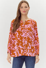 Load image into Gallery viewer, Autumn Blooms Button Up Blouse
