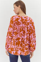 Load image into Gallery viewer, Autumn Blooms Button Up Blouse
