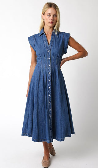 Jean-uinely Cool Midi Dress