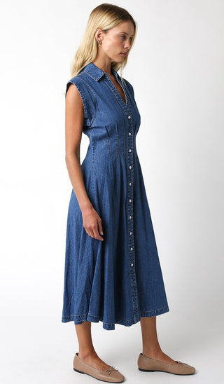 Jean-uinely Cool Midi Dress