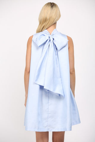 Blue Me Away Halter Neck Dress