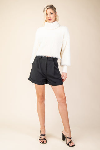 Winter Whisper Cropped Sweater