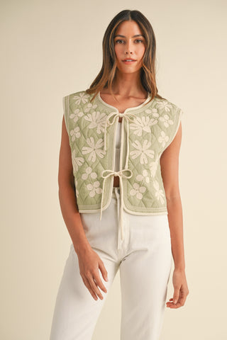 Petal Patch Quilted Vest