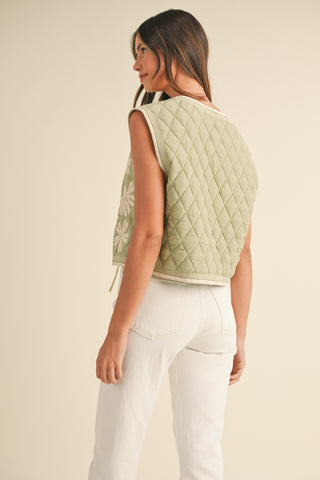 Petal Patch Quilted Vest