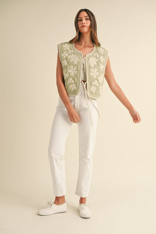 Petal Patch Quilted Vest