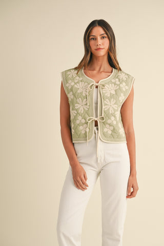 Petal Patch Quilted Vest