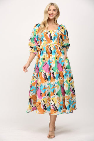 Enchanting Vision Smocked Midi Dress