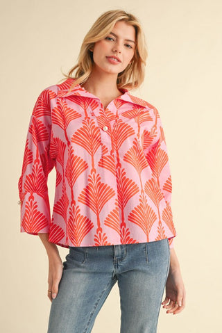 Tropical Glow Printed Top