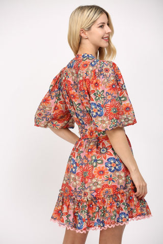 Hooked On Blooms Floral Dress