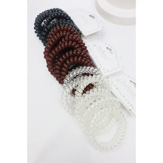 6 Pc. Phone Cord Hair Tie Set