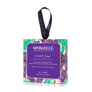 Spongelle Boxed Flower Sponge - Violet Leaf