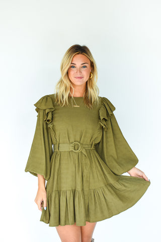 Forever Fashionable Bubble Sleeve Dress