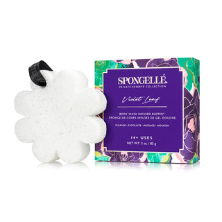 Spongelle Boxed Flower Sponge - Violet Leaf