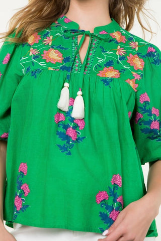 Go Green Puff Sleeve Top