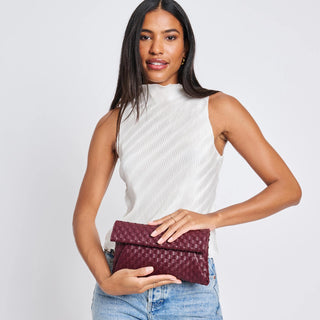 Priscilla Woven Clutch