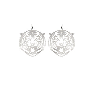 Tiger Color Filigree Dangle Earrings