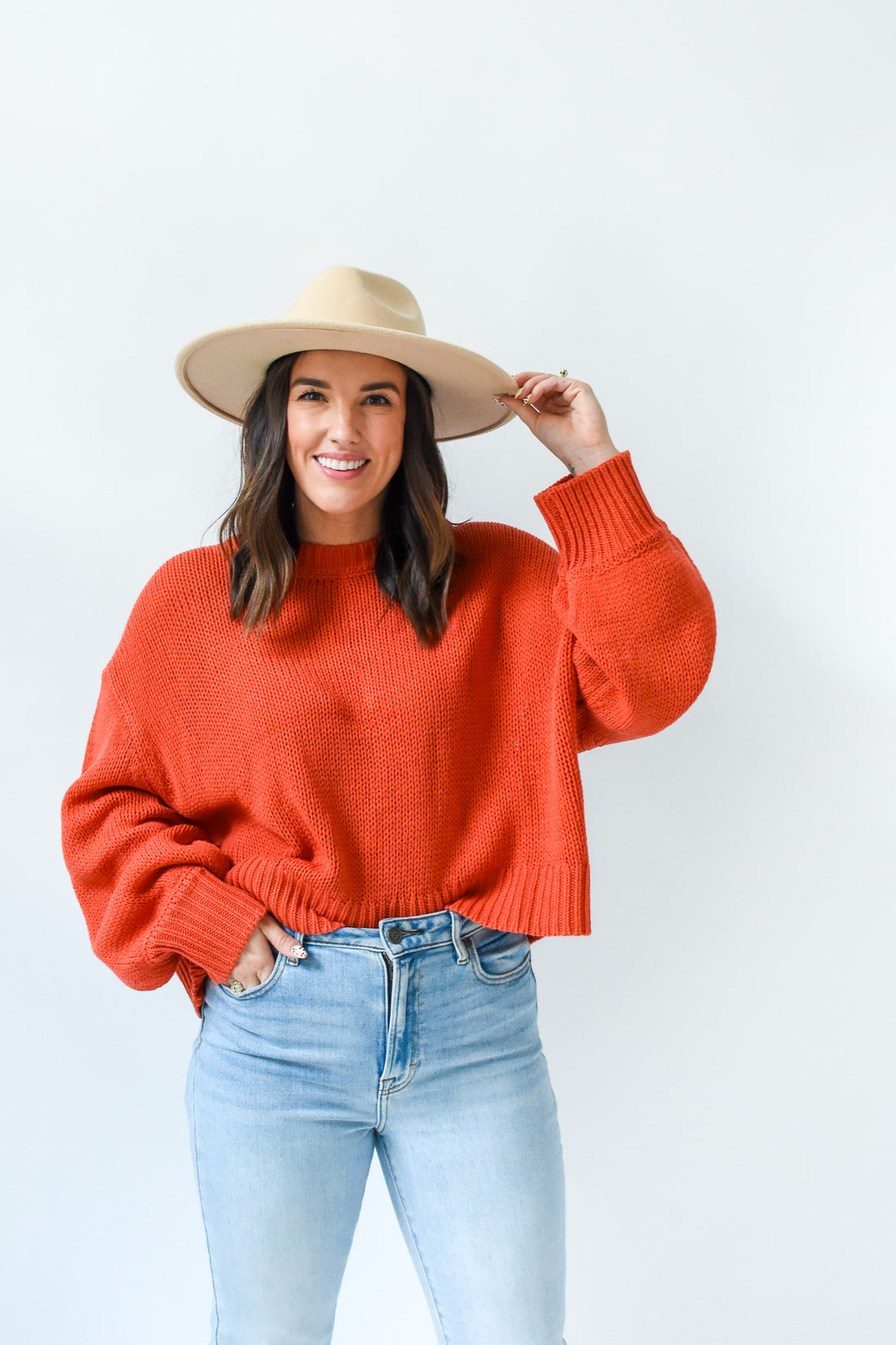 Orange You Glad It's Sweater Weather Top