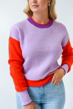 Load image into Gallery viewer, Winning Colors Contrast Sweater
