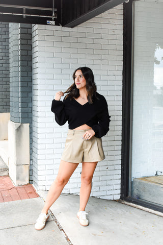 Smooth Moves Pleather Shorts