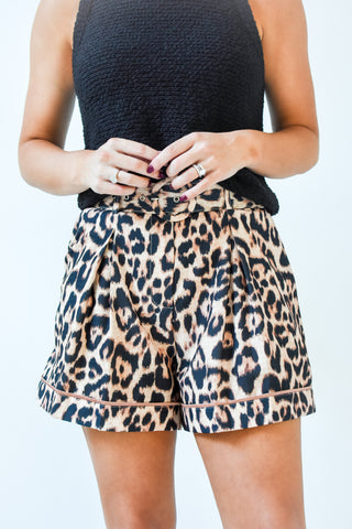 Spotted In Style Belted Shorts