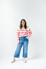 Load image into Gallery viewer, Better In Stripes Ruffle Detail Sweater
