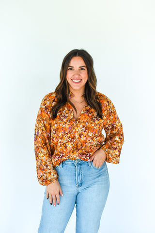 Garden Grace Floral Blouse