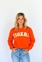 Load image into Gallery viewer, Get Riled Up Glitter Tigers Sweatshirt
