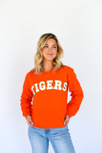 Load image into Gallery viewer, Get Riled Up Glitter Tigers Sweatshirt
