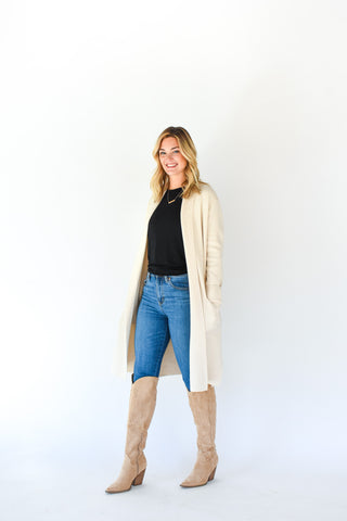 Kickin Knit Open Cardigan