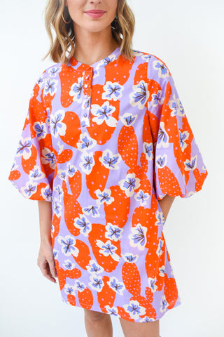 Flower Hour Floral Print Dress