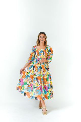 Enchanting Vision Smocked Midi Dress