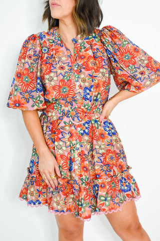 Hooked On Blooms Floral Dress