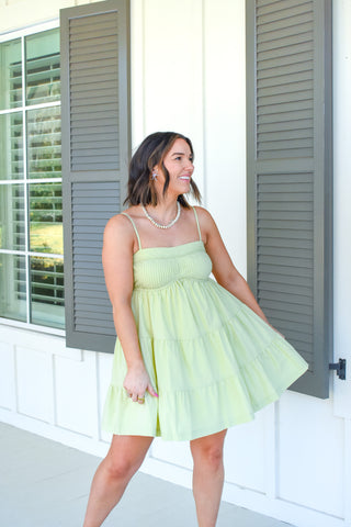 Sage The Date Tiered Dress