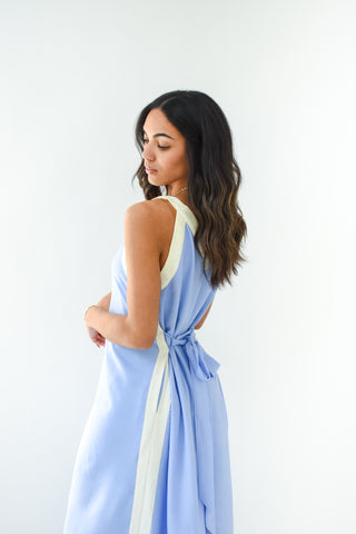 Shades of Chic Tie Waist Midi Dress