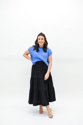 Raise Your Game Tiered Maxi Skirt