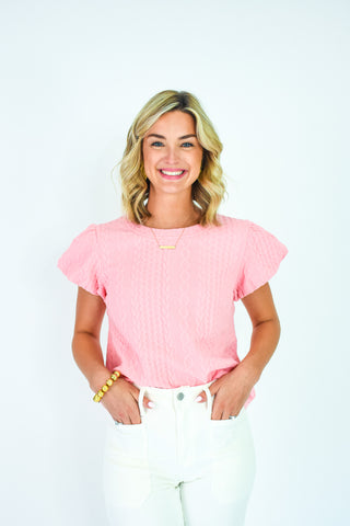 Make It Mine Textured Knit Top